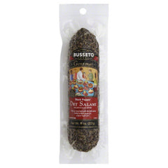 BUSSETO: Salami Dry Black Pepper, 8 oz