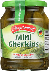 HENGSTENBERG: Pickle Knax Mini Crunchy Gherkins, 12.5 oz