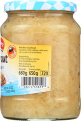 HENGSTENBERG: Bavarian Style Sauerkraut with Wine, 24 oz