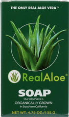 REAL ALOE: Aloe Vera Bar Soap, 4.75 oz