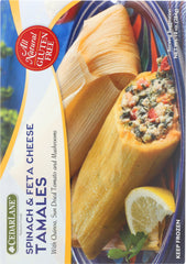CEDARLANE: Gluten Free Tamales Spinach & Feta Cheese, 10 oz