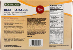 CEDARLANE: Gluten Free Beef Tamales, 10 oz
