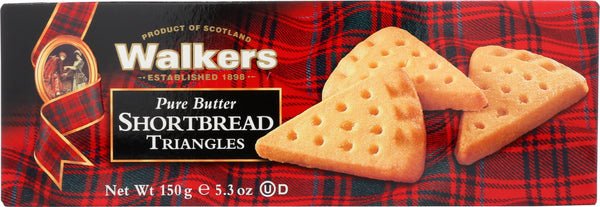 WALKERS: Pure Butter Shortbread Triangles, 5.3 oz