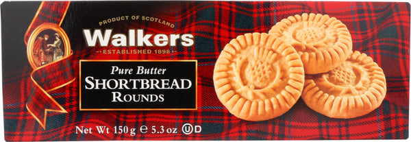 WALKERS: Pure Butter Shortbread Rounds, 5.3 oz