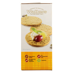 WALKERS: Three Seed Oatcakes Cracker, 9.9 oz