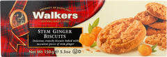 WALKERS: Stem Ginger Biscuits, 5.3 oz