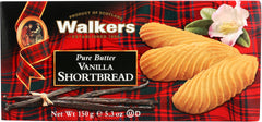 WALKERS: Pure Butter Vanilla Shortbread, 5.30 oz