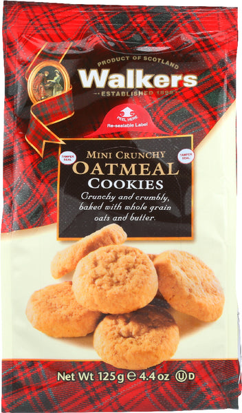 WALKERS: Mini Crunchy Oatmeal Cookie, 4.4 oz