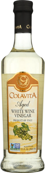 COLAVITA: Aged White Wine Vinegar, 17 oz