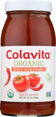 COLAVITA: Sauce Marinara Spicy Tomato Organic, 25 oz