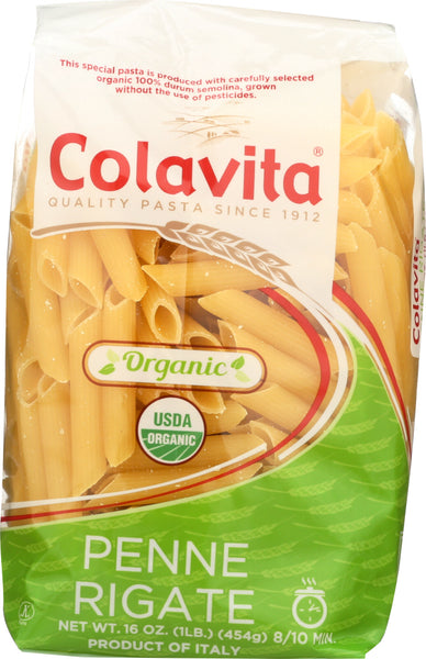 COLAVITA: Pasta Penne Rigate Organic, 16 oz