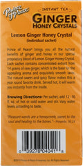 PRINCE OF PEACE: Instant Tea Ginger Ginger Honey Crystals With Lemon, 10 bg