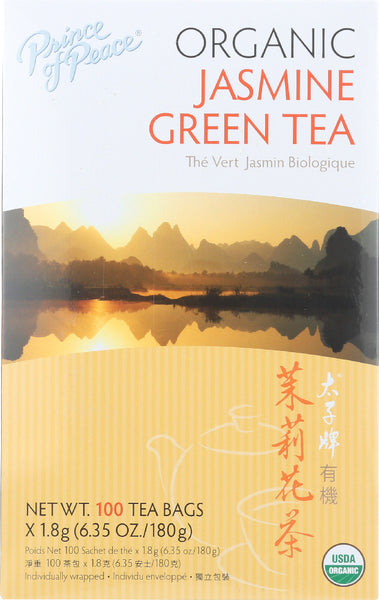 PRINCE OF PEACE: Organic Jasmine Green Tea, 100 bg