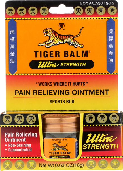 TIGER BALM: Ultra Strength Pain Relieving Ointment, 0.63 oz