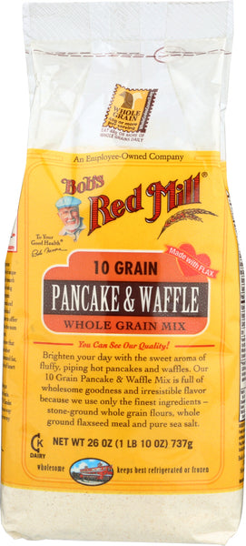 BOBS RED MILL: 10 Grain Pancake & Waffle Mix, 26 oz