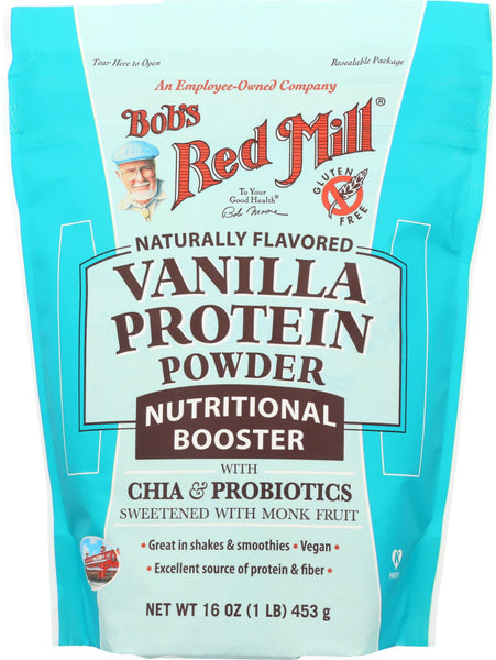 BOB'S RED MILL: Protein Powder Nutritional Booster Vanilla, 16 oz