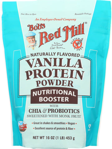 BOB'S RED MILL: Protein Powder Nutritional Booster Vanilla, 16 oz