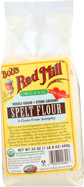 BOBS RED MILL: Organic Spelt Flour, 24 oz