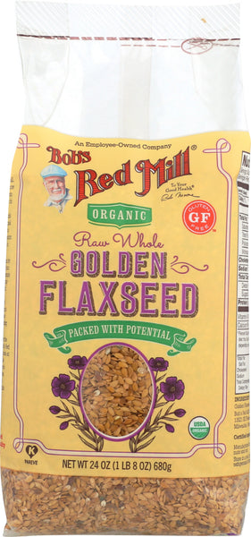 BOB'S RED MILL: Organic Golden Flaxseed, 24 oz