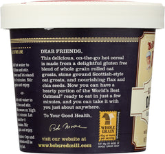 BOB'S RED MILL: Gluten Free Oatmeal Cup Blueberry and Hazelnut with Flax & Chia, 2.5 oz