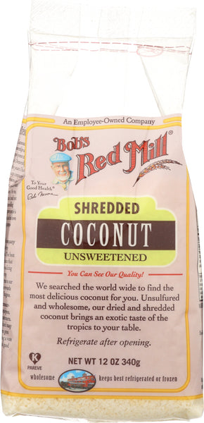 BOB'S RED MILL: Shredded Coconut Unsweetened, 12 oz