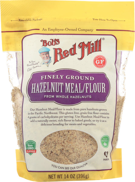 BOBS RED MILL: Finely Ground Hazelnut Meal/Flour, 14 oz