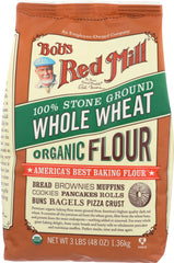 BOBS RED MILL: Organic Whole Wheat Flour, 48 oz