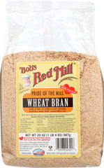 BOBS RED MILL: Wheat Bran, 20 oz