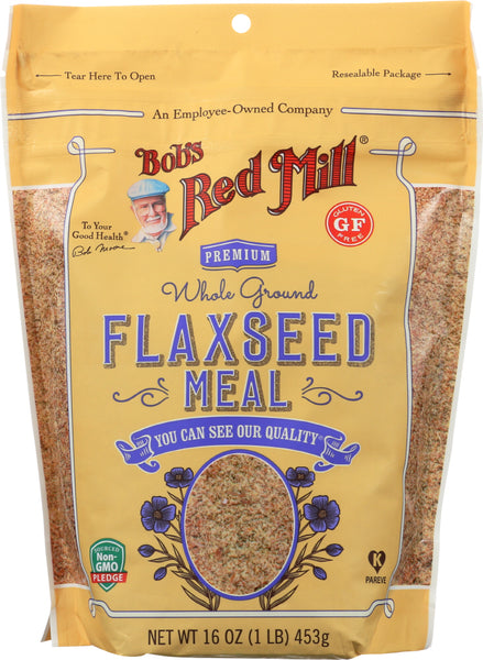 BOBS RED MILL: Premium Whole Ground Flaxseed Meal, 16 oz