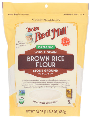 BOB'S RED MILL: Organic Brown Rice Flour, 24 oz