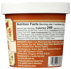 BOB'S RED MILL: Gluten Free Oatmeal Cup Brown Sugar Maple with Flax & Chia, 2.15 oz