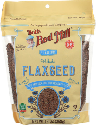 BOBS RED MILL: Premium Whole Flaxseed Brown, 13 oz