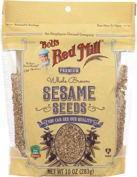 BOBS RED MILL: Whole Brown Sesame Seeds, 10 oz