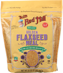 BOBS RED MILL: Organic Golden Flaxseed Meal, 32 oz