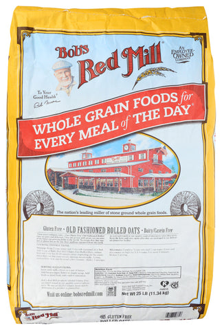 BOBS RED MILL: Rolled Oats Gluten Free, 25 lb