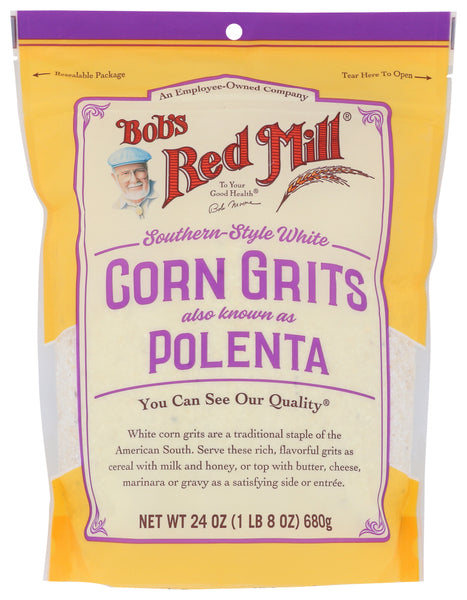 BOB'S RED MILL: Southern Style White Corn Grits, 24 oz