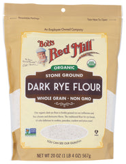 BOB'S RED MILL: Organic Dark Rye Flour, 20 oz