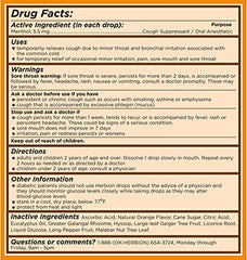 HERBION NATURALS: Cough Drops Orange, 18 pc