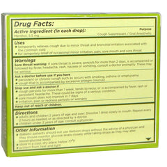 HERBION NATURALS: Cough Drops Mint,18 pc