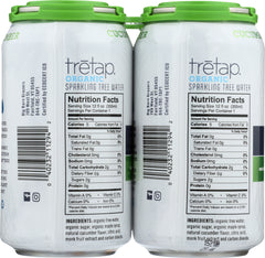 TRETAP: Sparkling Water Cucumber 4 Pack, 48 fo