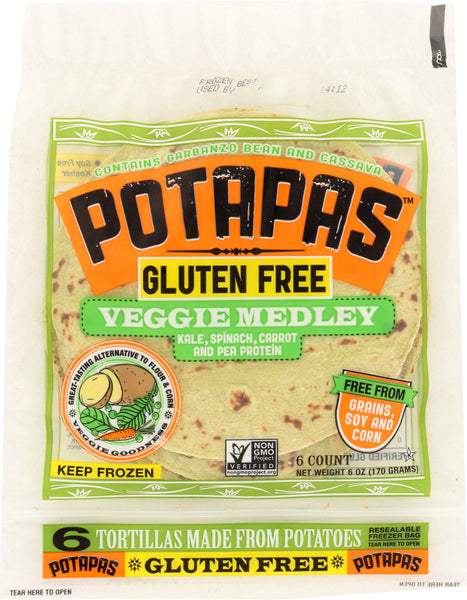 POTAPAS: Tortilla Vegetable Medley Potato, 6 oz