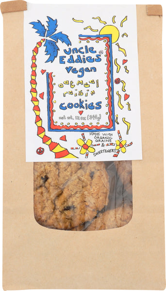 UNCLE EDDIES VEGAN: Oatmeal Raisin Cookies, 12 oz