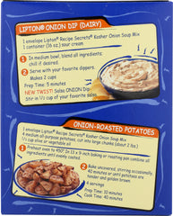 LIPTON: Kosher Recipe Secrets Onion Recipe Soup & Dip Mix, 1.9 oz