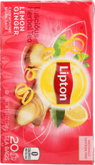 LIPTON: Tea Herbal Lemon Ginger, 20 bg