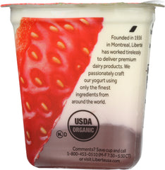 LIBERTE: Baja Strawberry Organic Yogurt, 5.50 oz