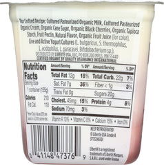 LIBERTE: Washington Black Cherry Organic Yogurt, 5.50 oz