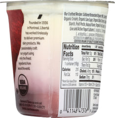 LIBERTE: Washington Black Cherry Organic Yogurt, 5.50 oz