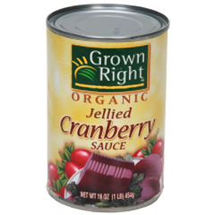 GROWN RIGHT: Sauce Cranberry Jellied, 16 oz