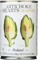 ROLAND: Quartered Artichoke Hearts, 13.75 oz