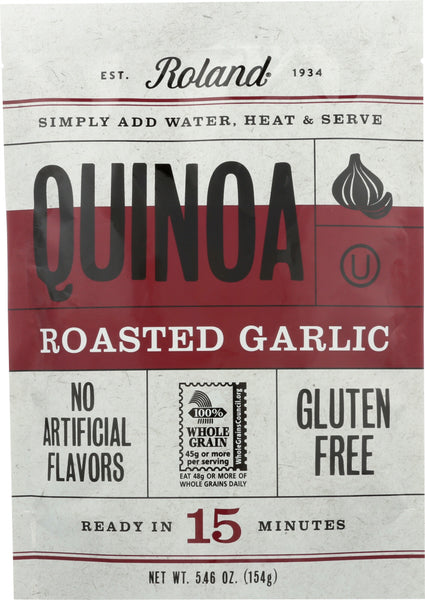 ROLAND: Quinoa Gluten Free Roasted Garlic, 5.46 oz